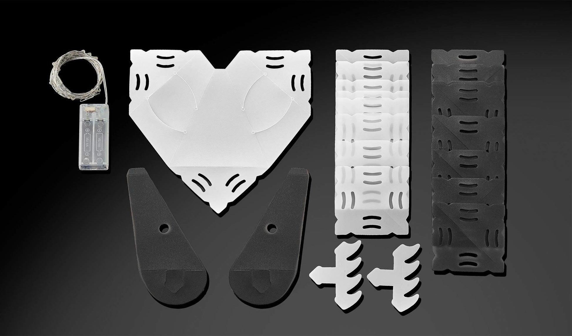 Creatto Glowing Panda & Monochrome Crew Light-Up 3D Puzzle Kit | Includes Creatto Puzzle Pieces to Make Your Own Illuminated Craft Creations | DIY