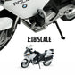 Welly Die Cast BMW R1200 RT Police Motorcycle, 1:18 Scale, Collectible Model Dirt Bike