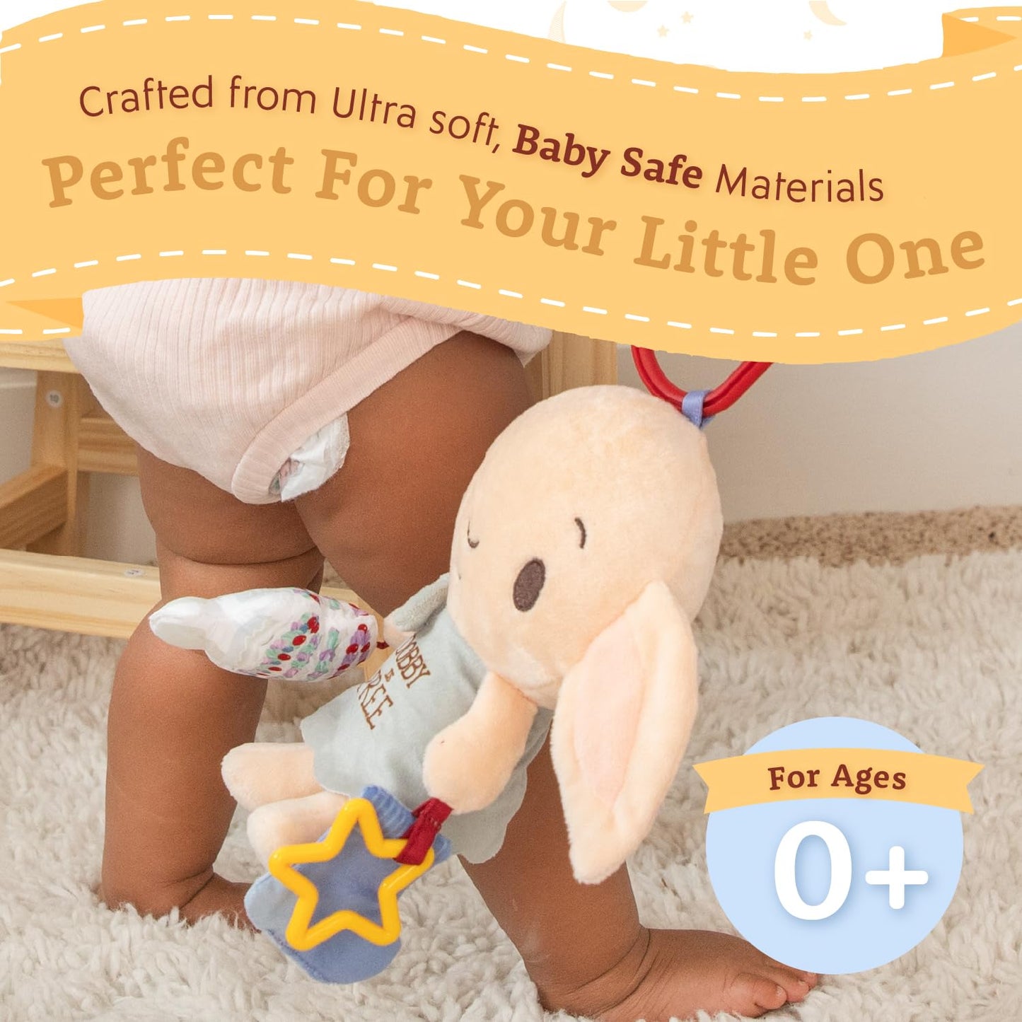Kids Preferred Harry Potter Dobby On the Go Activity Toy for Newborns and Babies