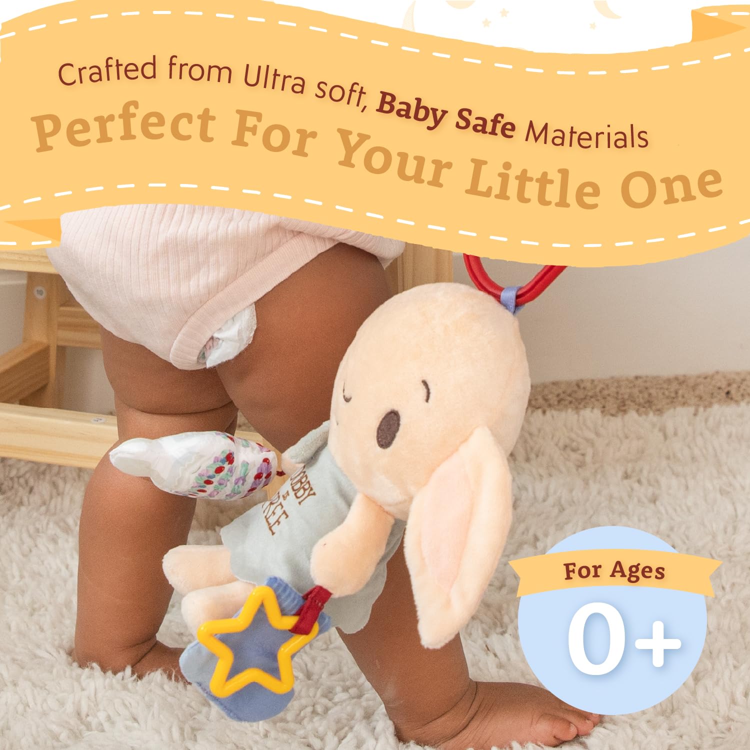 Kids Preferred Harry Potter Dobby On the Go Activity Toy for Newborns and Babies