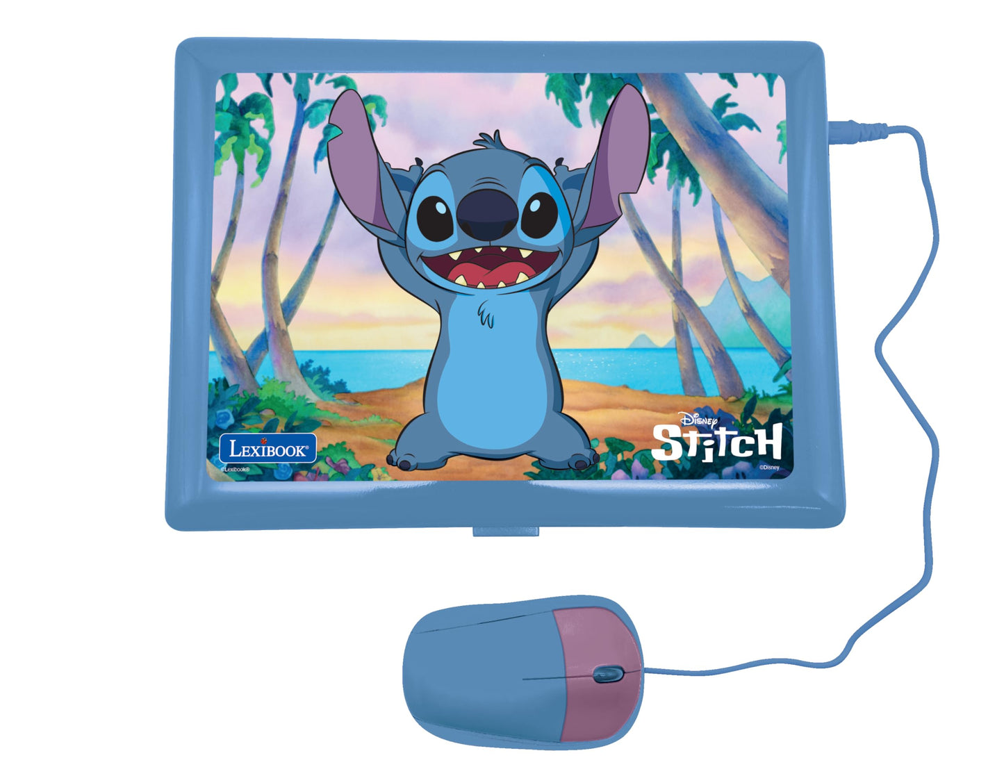 Lexibook, Disney Stitch Educational Laptop for Kids, JC598Di2