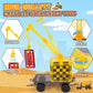 Magnetic Tiles Kids Construction Toys - Road Set with Magnet Crane for Boys Age 3-5 4-8 8-10, Magnet Building Blocks Expansion Pack Toy Car Track