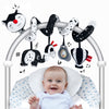 FATI Car Seat Toys for Babies 0-6 Months, Black and White High Contrast Baby Spiral Carseat Toy for Infant 0-3, 3-6 Newborn, Stroller Toys for 0 3 6 9
