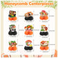 9 PCS Sushi Honeycomb Centerpieces for Table Decor, Sushi Table Decorations Table Toppers for Japanese Food Sushi Party Decorations Sushi Birthday