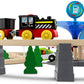 Battery Operated Locomotive Train, Magnetic Trains Toy for Wooden Tracks, Motorized Train Compatible with Thomas, Brio, Chuggington, Melissa & Doug