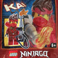 LEGO Ninjago: Kai The Island Minifigure with Flamethrower Torch and Tile