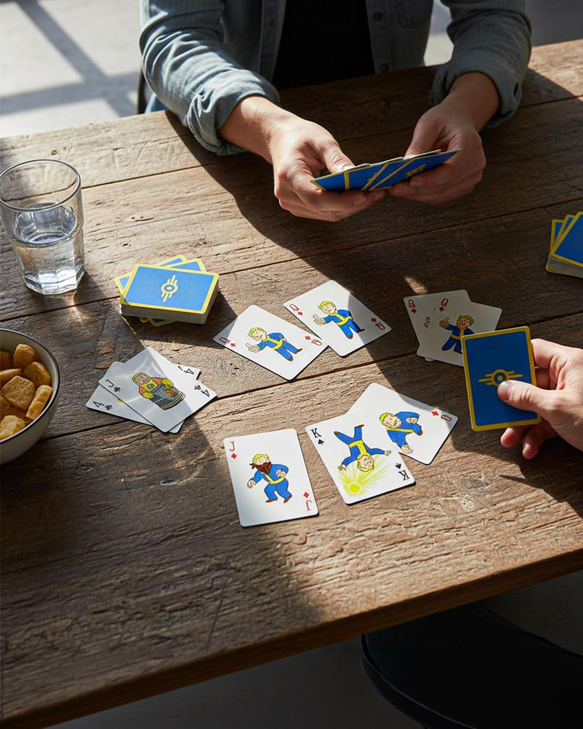 JUST FUNKY Fallout Vault Boy Playing Cards Vault-Tec Corporation Design 52 Count Deck