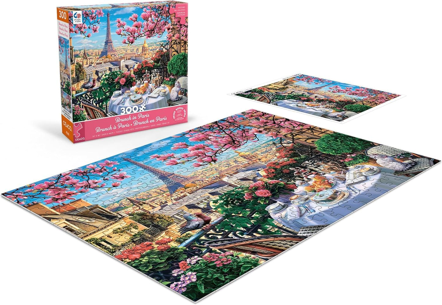 Ceaco - Brunch in Paris - 300 Large Piece Jigsaw Puzzle for Adults