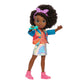 Mattel Karma's World Fashion Pack with Karma Grant Doll, Clothes & Accessories, From School to Stage Set with 14 Pieces, Dark Brown Hair