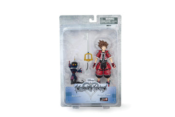 KINGDOM HEARTS Official Exclusive Action Figure - 2-Pack Valor Form Sora & Heartless Soldier - Collectible Replica Figurine Toy for Game Franchise