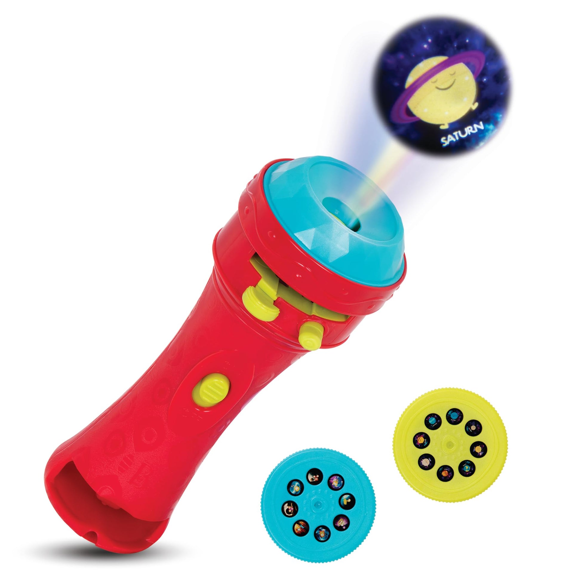 B. toys Light Me to The Moon Flashlight, 2 Image Reels, Red, 3-Piece Set