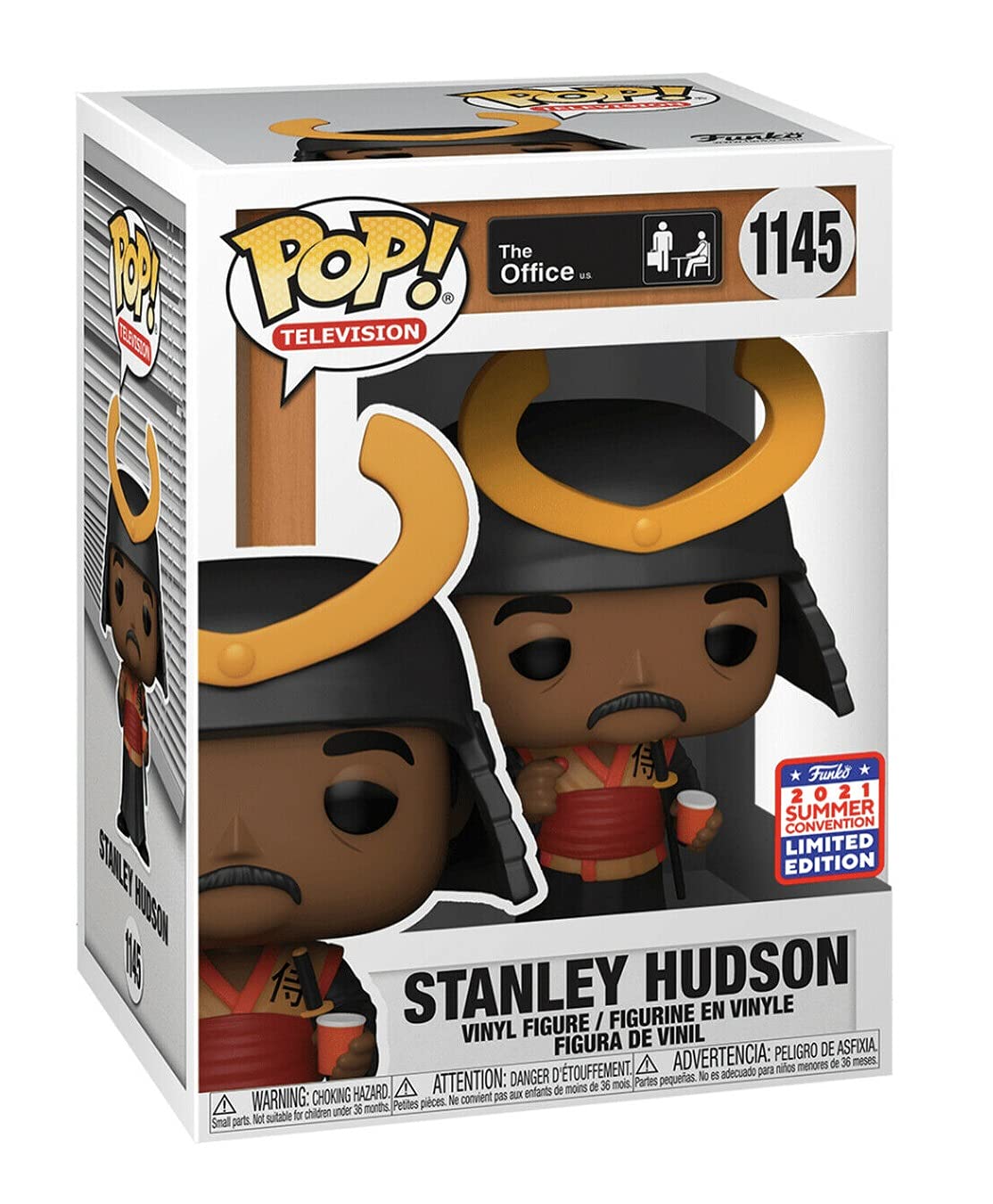 Funko Pop! The Office Stanley Hudson as Samurai Warrior FunKon Summer Convention 2021 Shared 1145