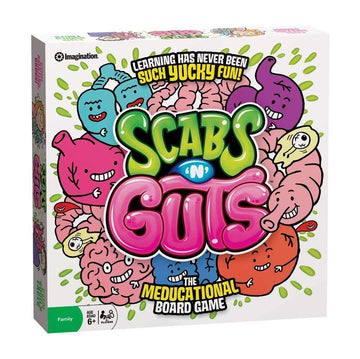 Scabs ‘N’ Guts Educational Board Game - Learning has Never Been Such yucky Fun! - for 2 or More Players Ages 6 and up