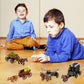 4 Kind of Medieval Carriage Building Blocks,Ancient Grain Horsecart Oxcart Bricks Set,Medieval Prisoner Soldier Vehicles Building Set,MOC Medieval