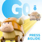 iPlay, iLearn Press to Go Car Toys for Toddlers, Baby Mini Animal Race Cars, 3pcs Infant Play Vehicle Set, Push Go Friction Bull Toys for 18 24 Month