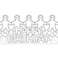 Hygloss Birthday Crowns for Kids Classroom - 12 Color Your Own Adjustable Crown - Quality Cardstock Black on White Design - 5 in Tall, 24 in Long