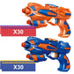 POKONBOY 2 Pack Blaster Guns Toy Guns for Boys with 60 Pack Refill Soft Foam Darts for Kids Birthday Gifts Party Supplies Hand Gun Toys for 6+ Year