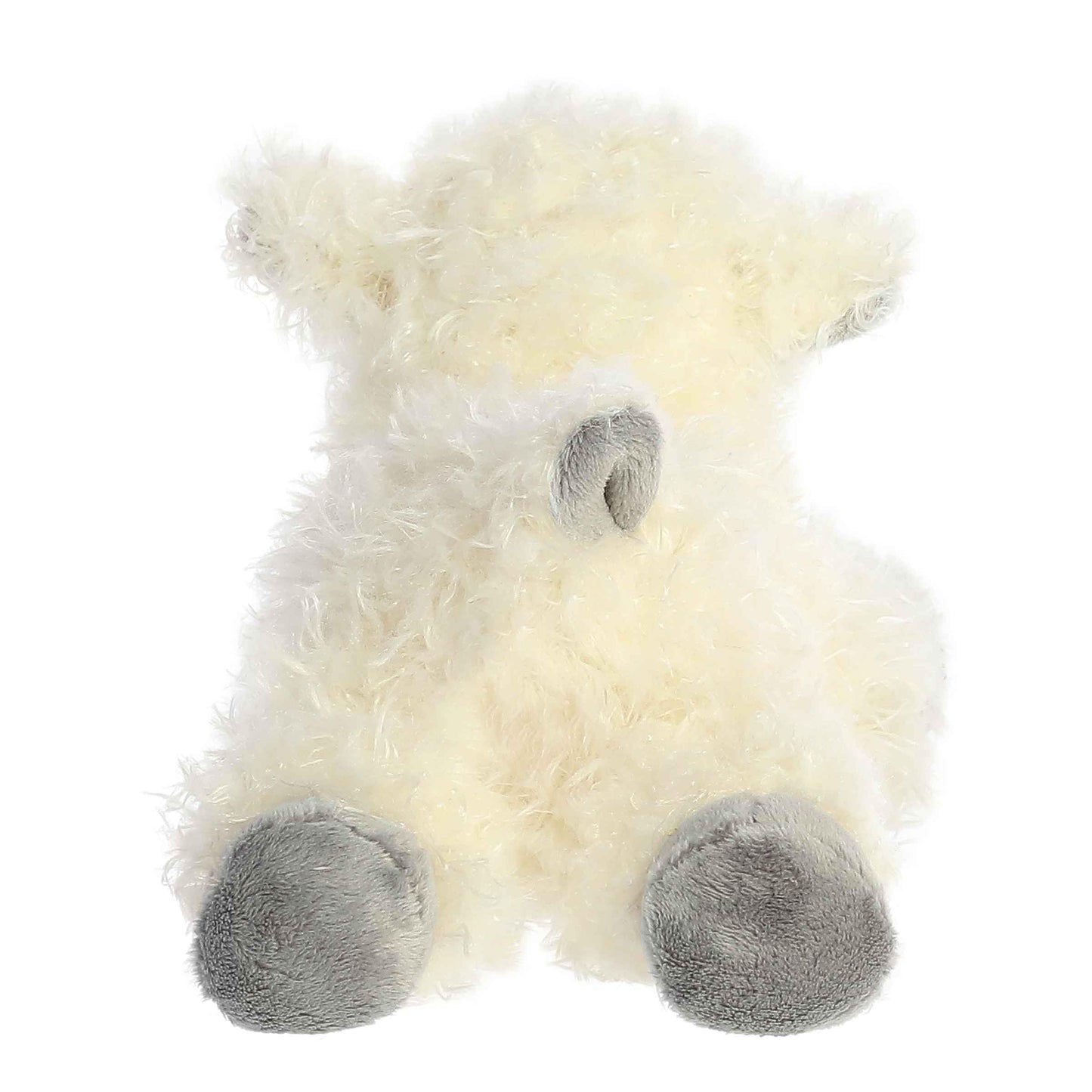Aurora® Adorable Mini Flopsie™ Black Face Sheep Stuffed Animal - Playful Ease - Timeless Companions - White 8 Inches