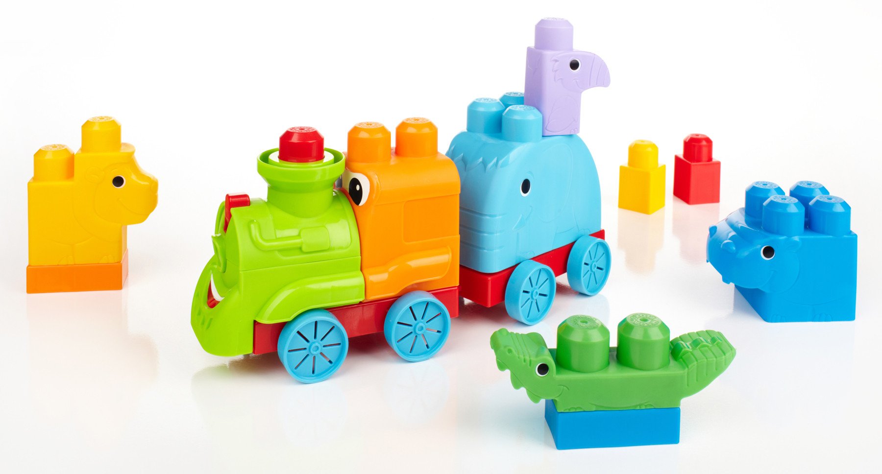 Mega Bloks First Builders Animal Safari Train