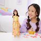 Mattel Disney Princess Belle Fashion Doll & Dog Figure with Color Change Spots, Bathtub, Brush & Hair Accessories, Inspired by Beauty & The Beast