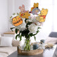 24 PCS Bear Party Decorations Centerpieces, Cute Table Toppers On Sticks Cutouts for Baby Shower Table Decorations Birthday Party Supplies