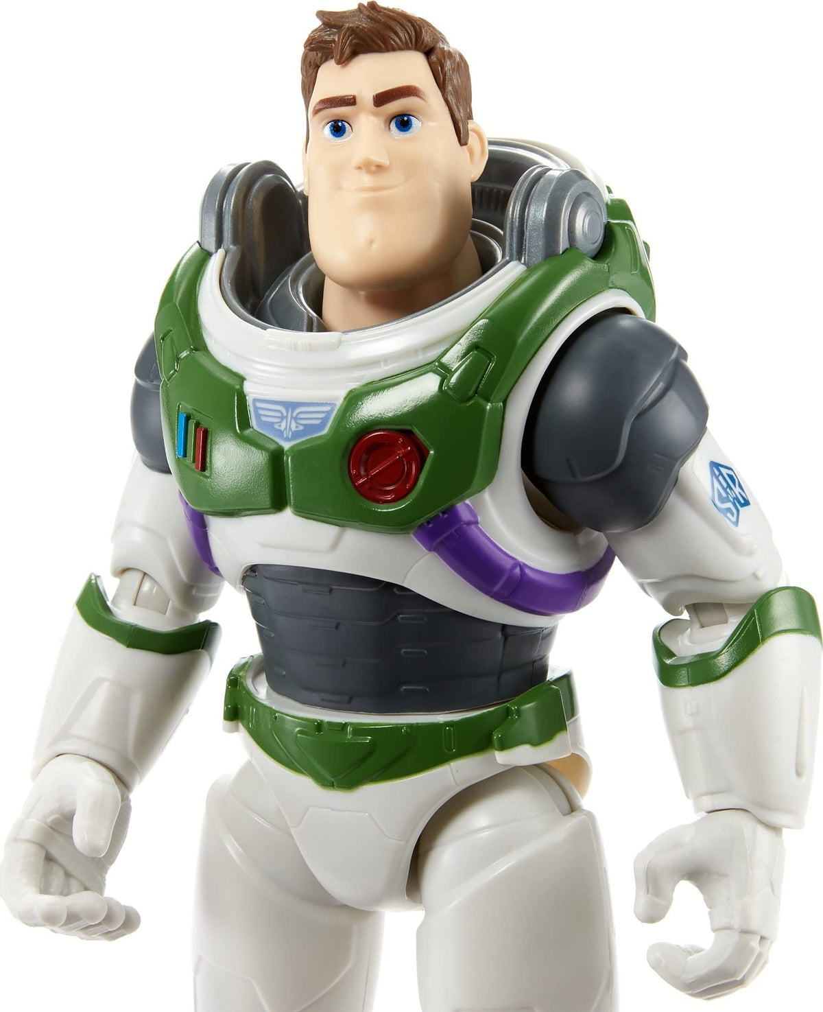 Mattel Disney and Pixar Lightyear Toys, Buzz Lightyear Figure, Fully Equipped 12-in Action Figure with 4 Accessories, Collectible Gifts for Kids