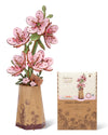 ROBOTIME 3D Puzzle Sakura TW101, DIY Wooden Flower Craft, Artificial Flowers Model Kit to Assemble for Adults, Home Decoration and Valentine's Day Toy