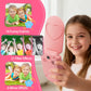 Kids Camera, 3-7 Years Old Girls Gifts, 2.0-inch Flip Phone Digital Camera with 32GB SD Card, DIY Stickers, 1080P Video, Games, Music Player