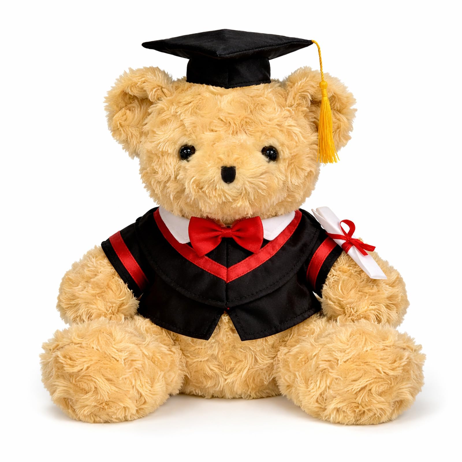 QUIRAI Graduation Teddy Bear 2026, 12" Teddy Bear Stuffed Animal for Preschool Kindergarten College Grads, Soft Keepsake Graduation Plush Gift