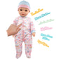 Little Darlings: 19" Cuddle Baby - Pink Kitty - Talking Baby Doll Set w/Accessories, Makes 6 Different Baby Sounds