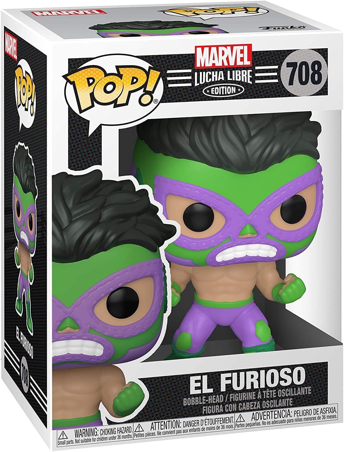 Funko POP Marvel: Luchadores - Hulk, Multicolor, One Size