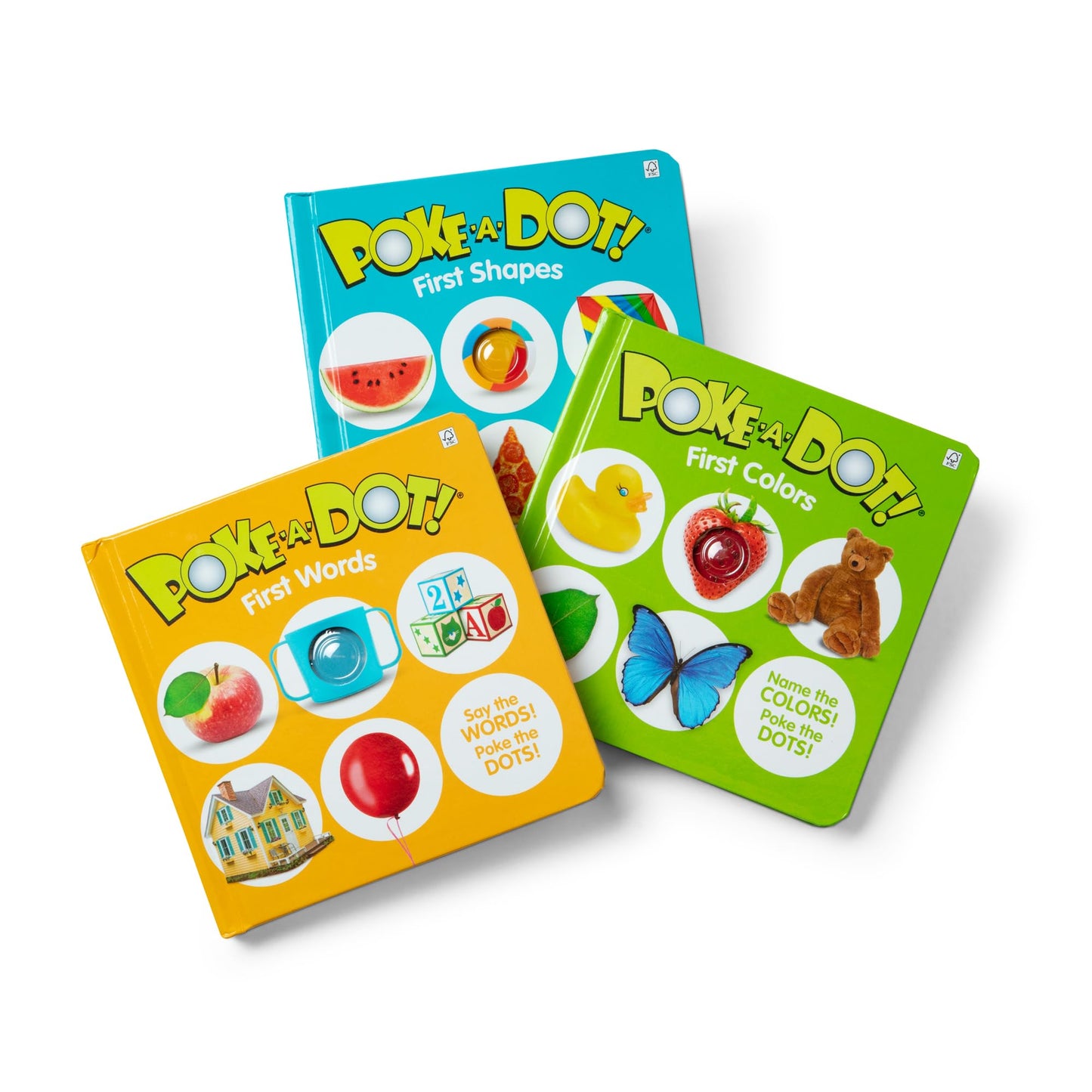 Melissa & Doug Poke-a-Dot First Words Shapes & Colors 3-Pack