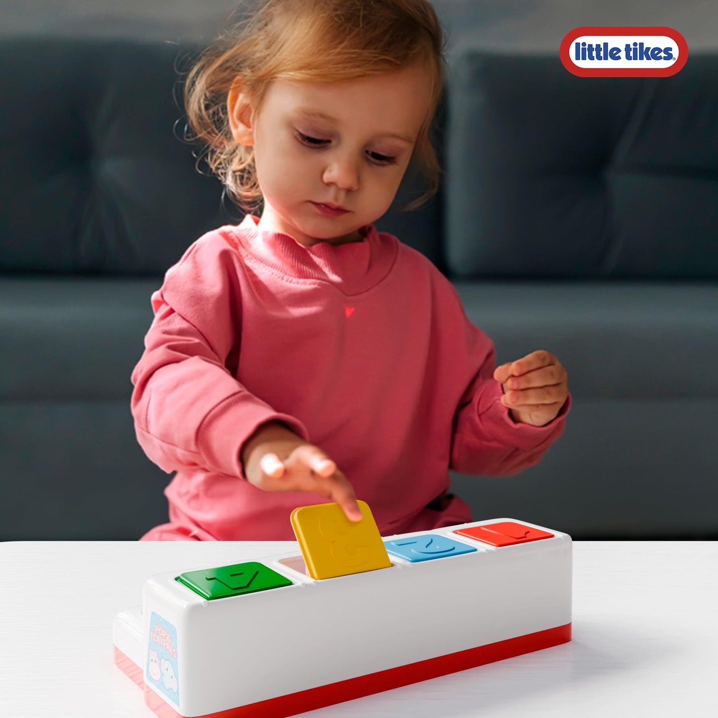 Lollipop Little Tikes Pop and Play Pals - Pop-Up Action Toy for Toddlers - Pull, Push, Click, Twist - Develop Motor Skills and Exploration Montessori