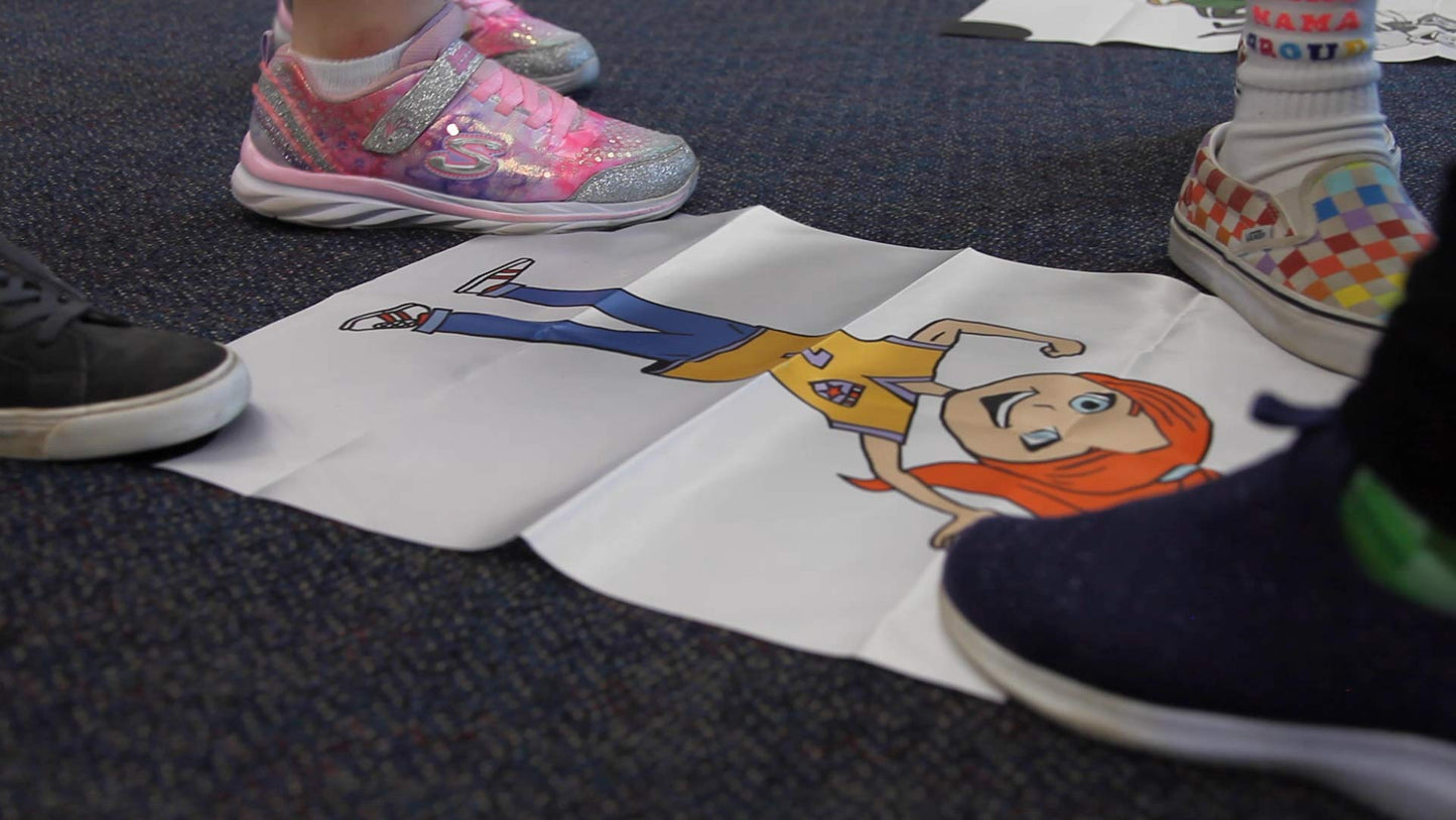 Stomp it Out Movement-Based Game for Kids. Teach Feeling Identification, Real World Problem Solving, Social Skills & More with a Fun, Hands-On