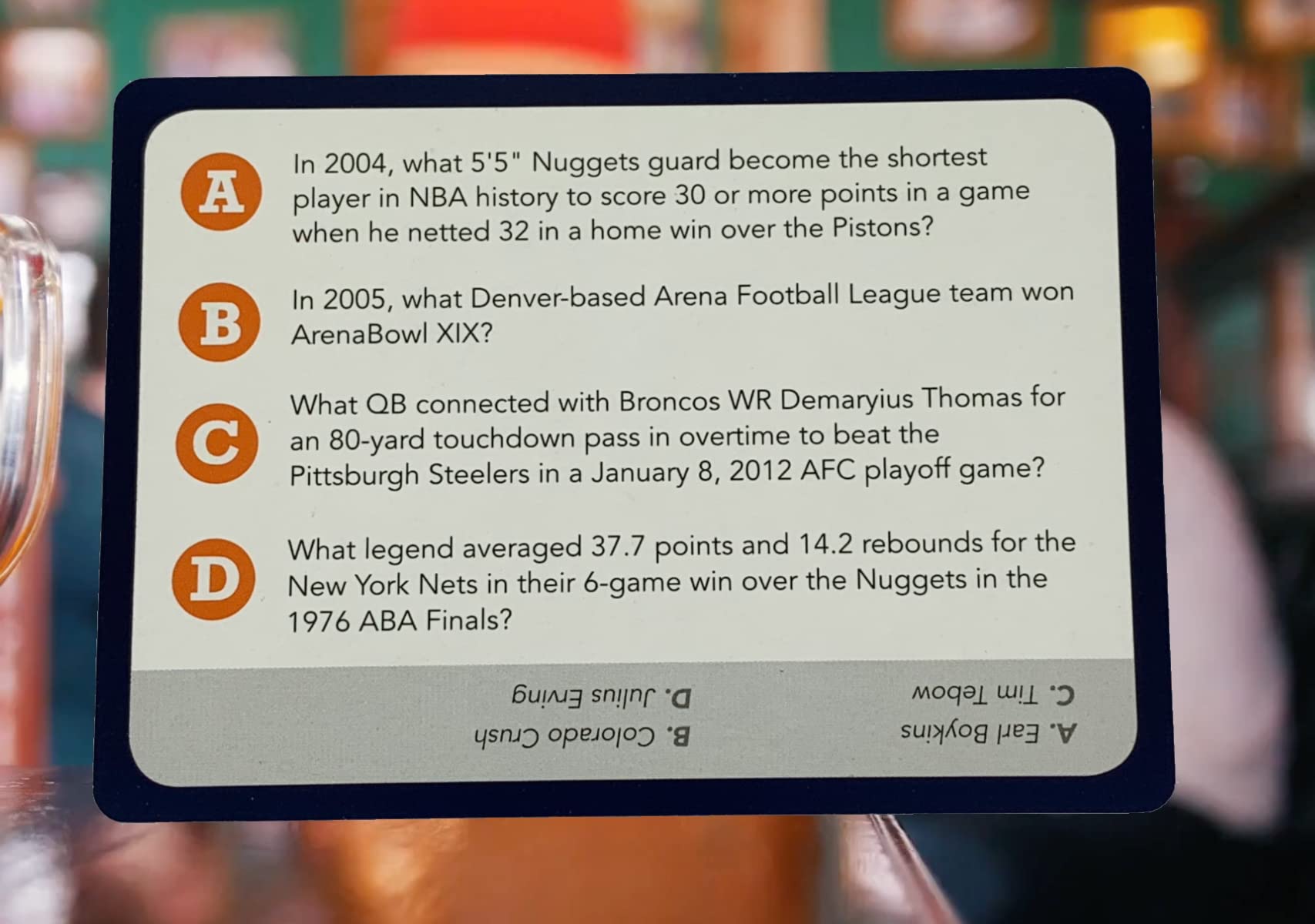 You Gotta Know Denver - Sports Trivia Game