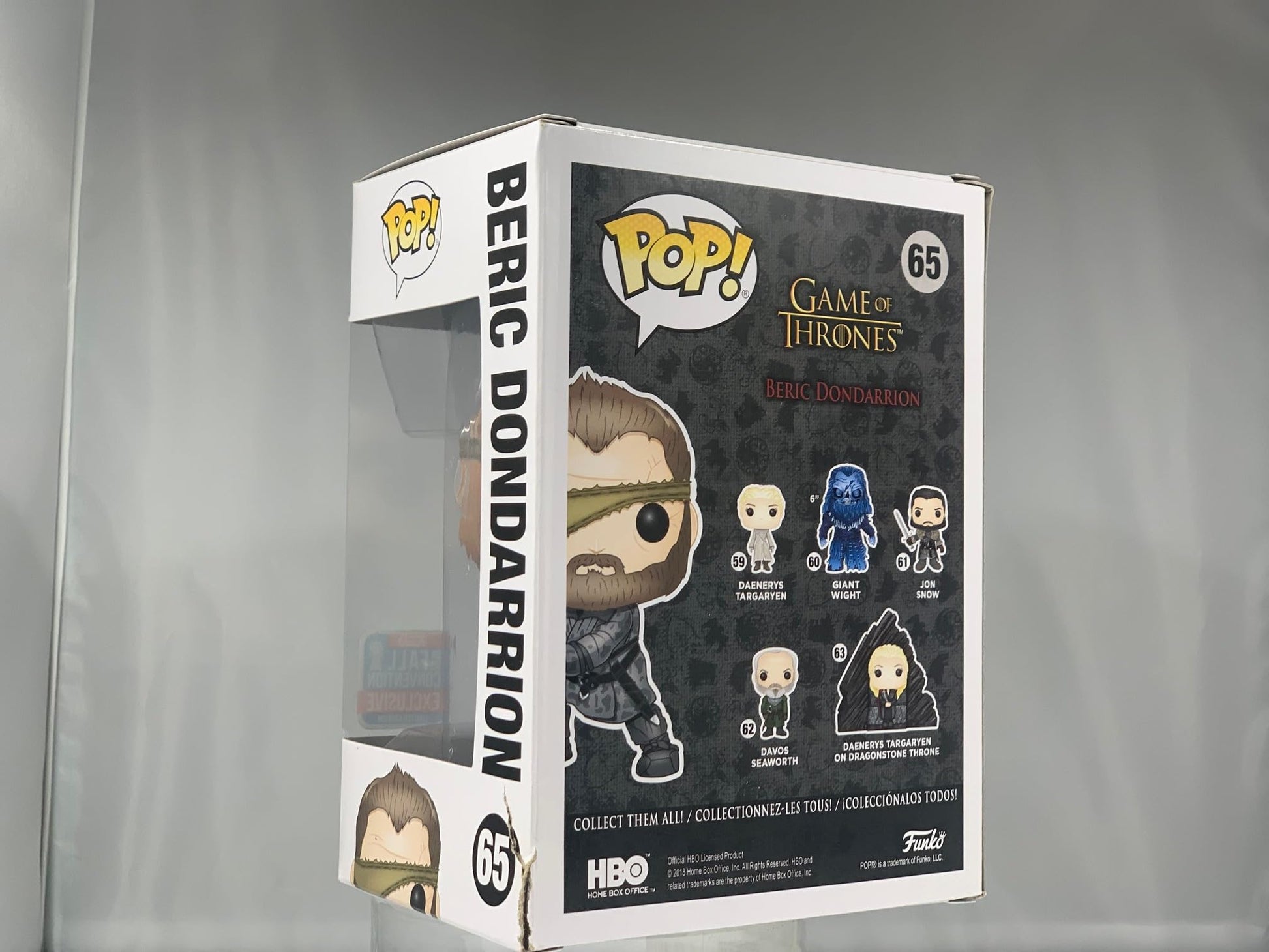 Funko POP! Television: Game of Thrones - Beric Dondarrion with Flame Sword 2018 Fall Convention Shared Exclusive
