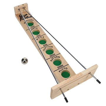 WE Games Shoot the Moon - Classic Solid Wood Rolling Ball Game for Family Fun & Skill Building, Enhances Social Skills, Patience & Perseverance