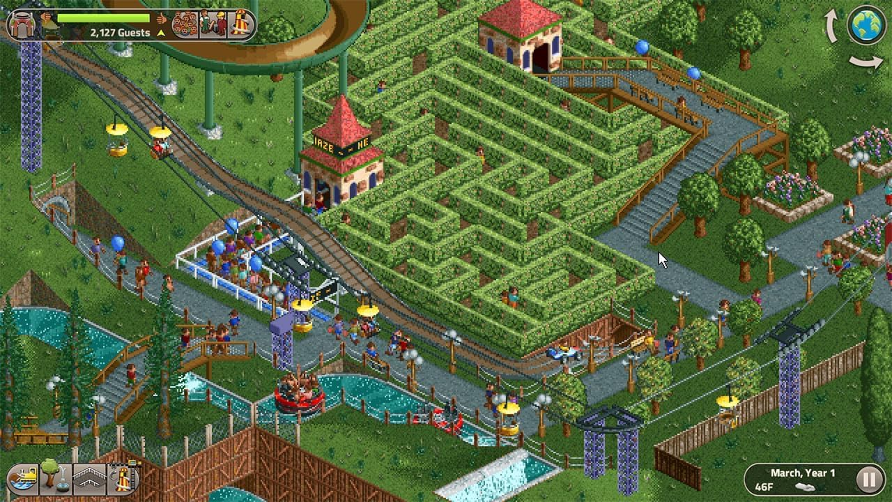 RollerCoaster Tycoon Classic - Compatible for NS - UK PAL (EU Version)