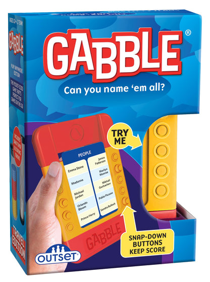 Outset Media Gabble - The Fast-Talking Frantic Game - Travel Edition 2 or More Teams Ages 12 and up