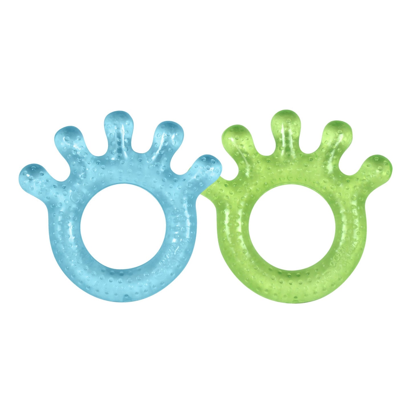 Green Sprouts Cooling Teether (2 Pack) Soothes Gums & Promotes Healthy Oral Development Safer Plastic Filled with Sterilized Water, Chill for Extra