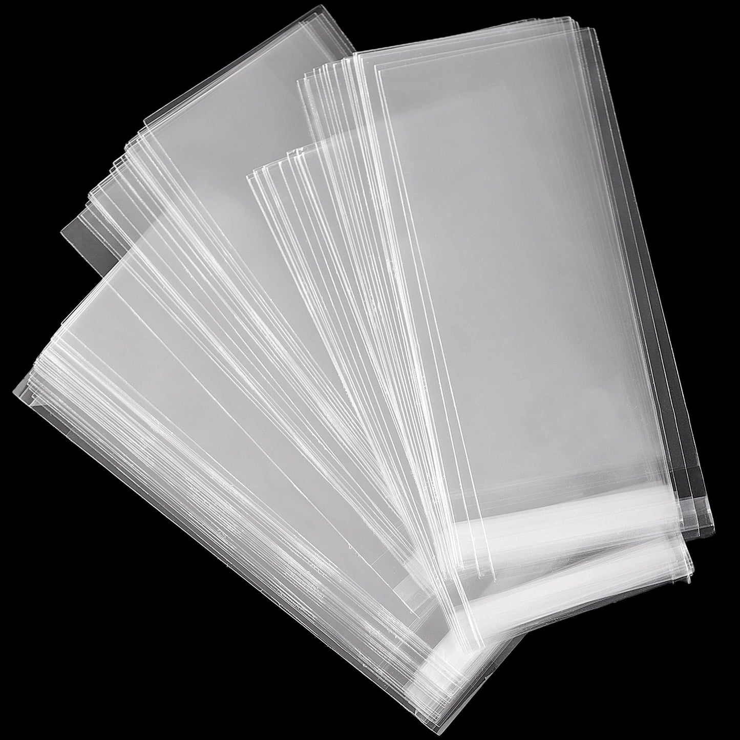 Uncle Paul Clear Paper Money Holder 18.5x9CM/7.2x3.5IN - Currency Sleeves Money Sleeve PP Material for Banknote/Bill/Trading Card/Stamp 100 Pieces