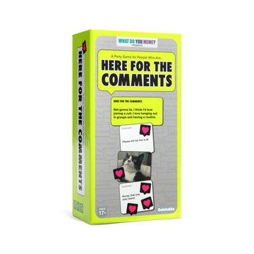 Here for The Comments by Relatable - an Adult Party Game Built on Internet Culture, Funny Party Games for Game Night and Fun Gifts - Includes 100