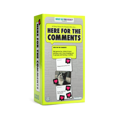 Here for The Comments by Relatable - an Adult Party Game Built on Internet Culture, Funny Party Games for Game Night and Fun Gifts - Includes 100