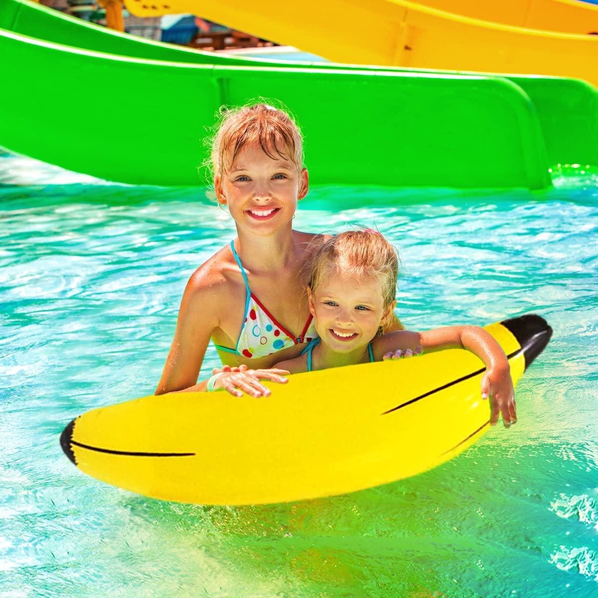 6 Pcs Bachelorette Party Game Inflatable Banana Props Balloons,Include 70 Inch Banana x 1,23 Inch Banana x 5,for Indoor and Outdoor Bachelorette Party