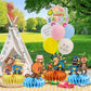 8Pcs Dog Cartoon Man Honeycomb Table Centerpiece Dog Birthday Party Supplies Table Decorations for Kids Party Decorations
