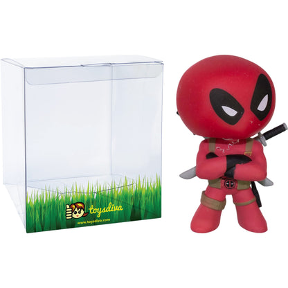 Deadpo o l [Folding Arms]: 2.3in Fun ko Mystery Minis Vinyl Figurine Bundle with 1 Compatible 'ToysDiva' Graphic Protector (03745 / A - B)