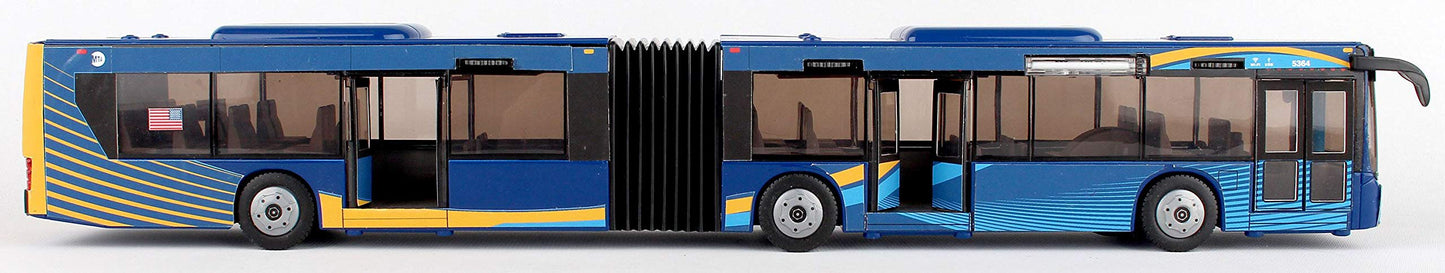 MTA Model Bus New York City Articulated Bus New Paint Scheme 1:43 Scale Daron