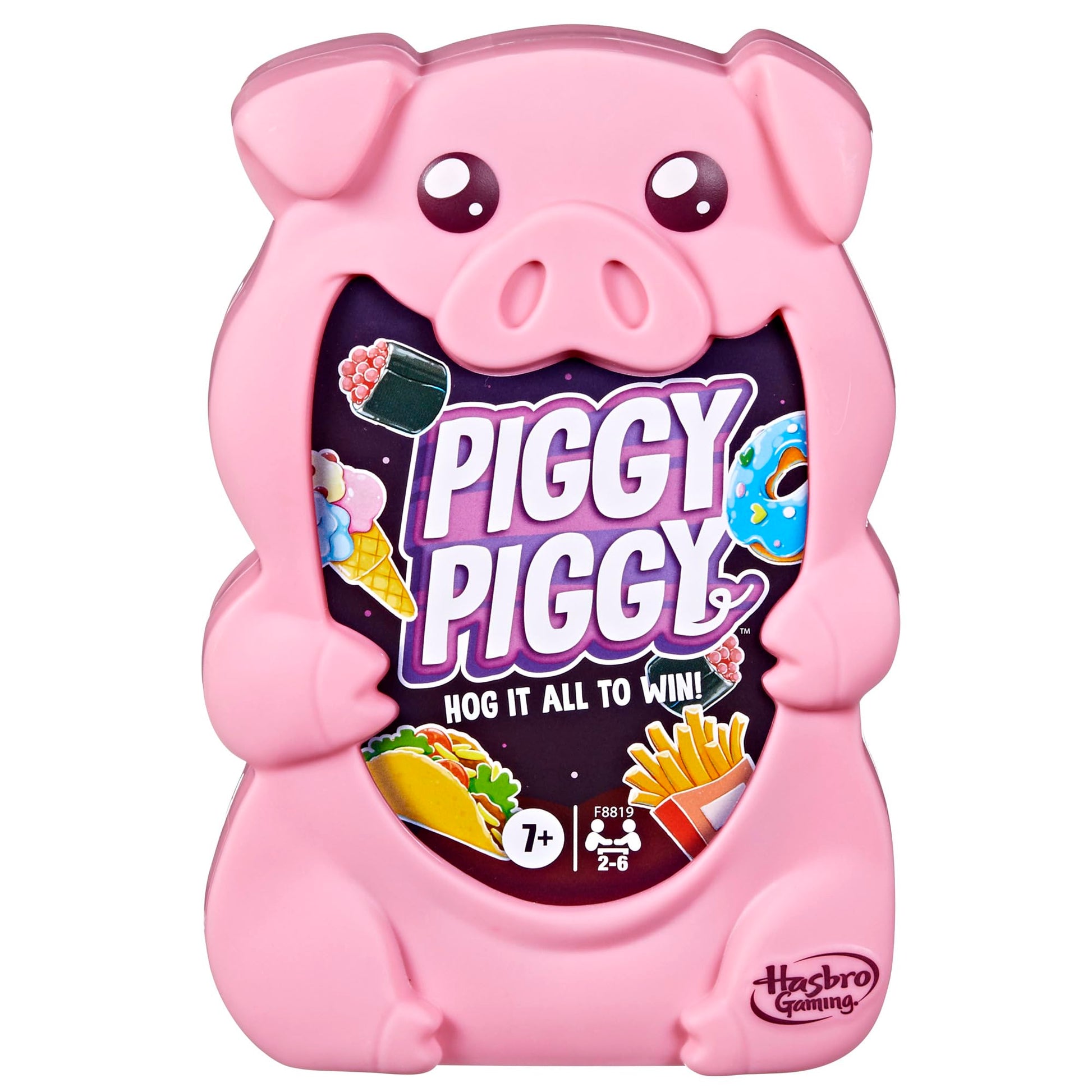 Hasbro Gaming Piggy Piggy Card Game | Family Games for Kids, Teens, and Adults | 2 to 6 Players I 20 Mins. Average | Quick-Playing Travel Games | Fun
