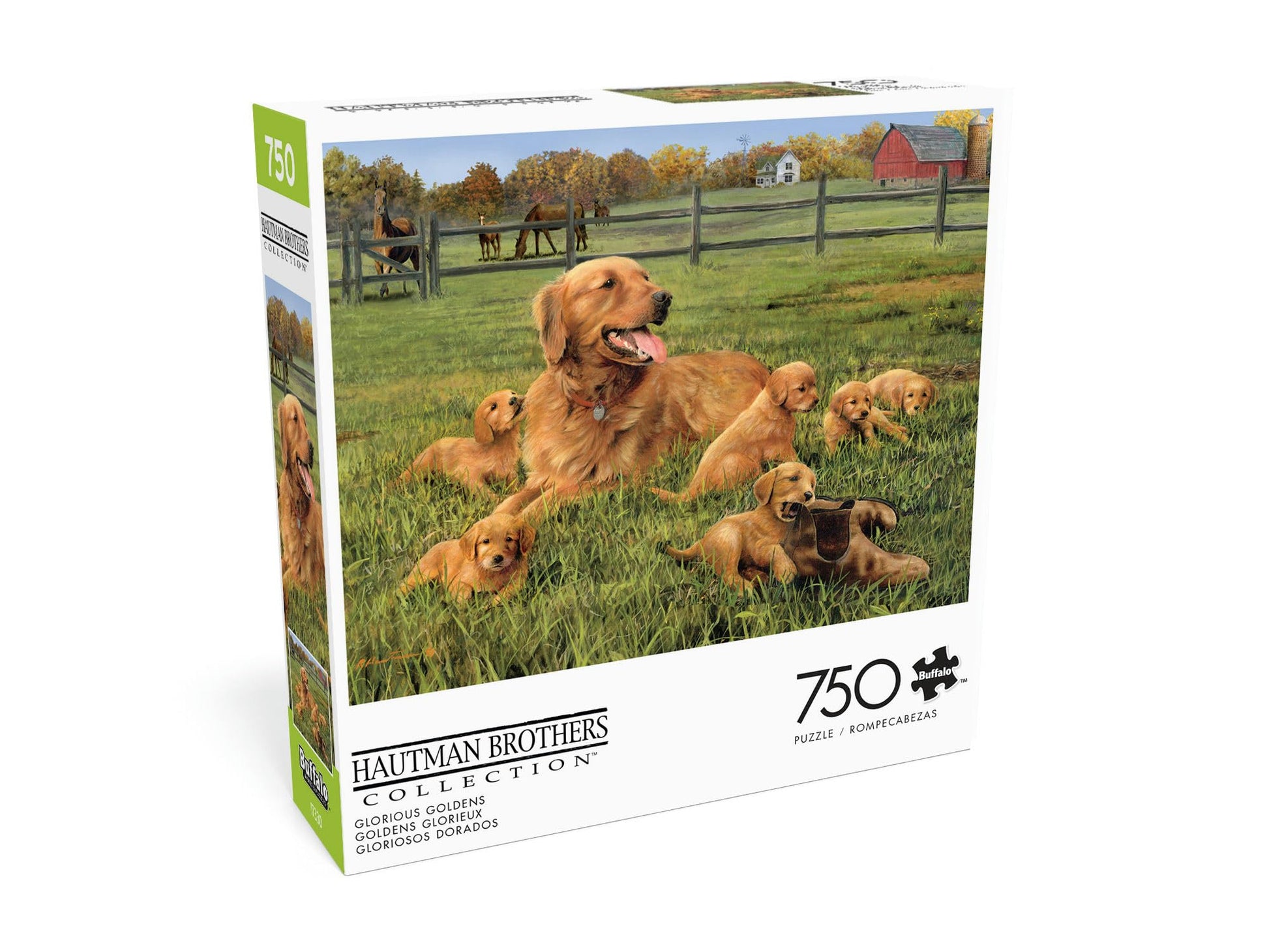 Buffalo Games - Glorious Goldens - 750 Piece Jigsaw Puzzle for Adults