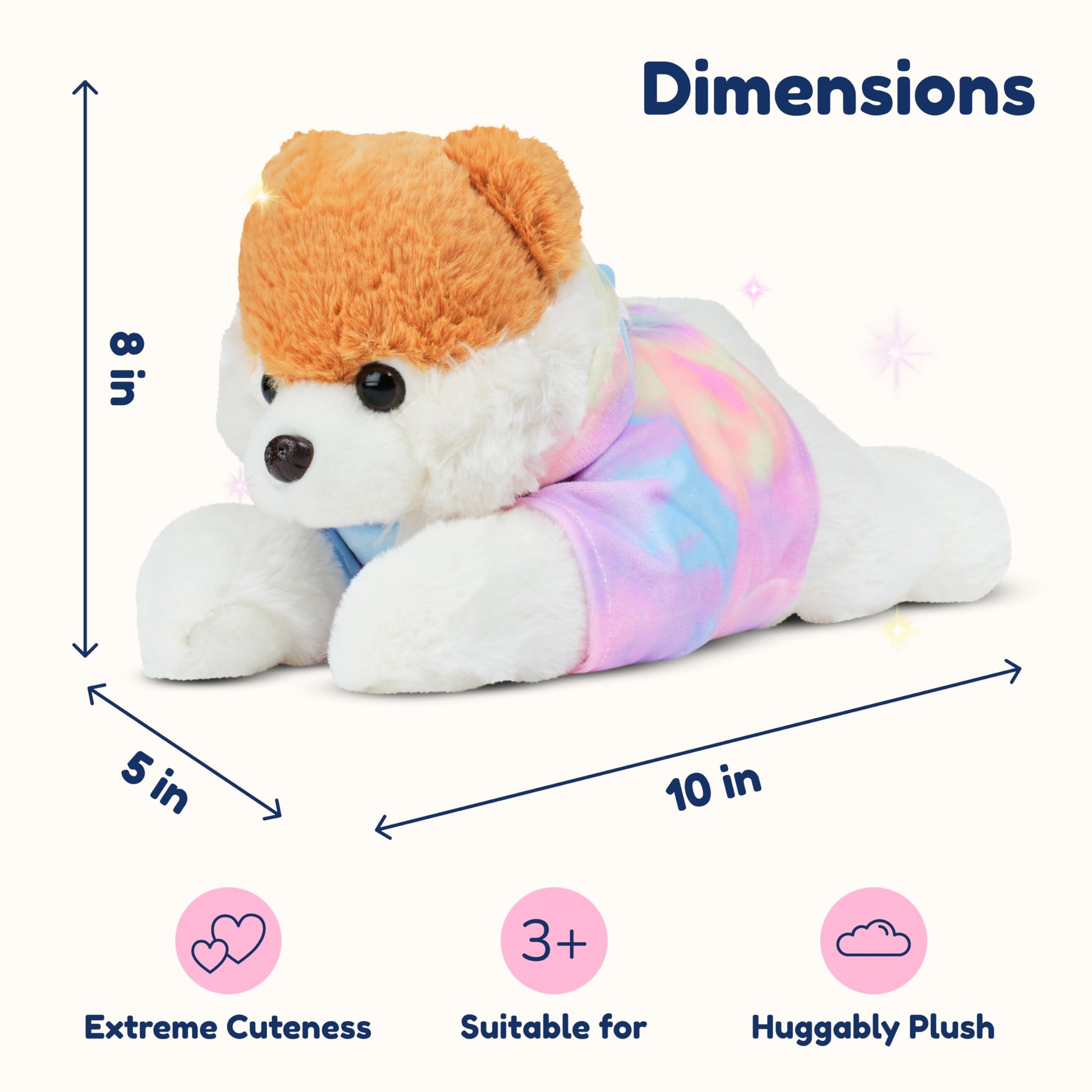 PixieCrush Dog Stuffed Animals - Bernese Mommy with 4 Puppies in Her Tummy - Huggable and Fluffy Dog Plushies for Imaginative Play - Plush Toys
